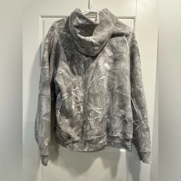 Abercrombie & fitch Essential Popover Hoodie, Light Gray Camo, camo hoodie - Picture 3 of 8